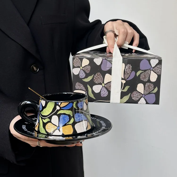 咖啡杯礼盒装送礼生日礼物伴手礼送礼套装礼盒陶瓷咖啡杯套装整套