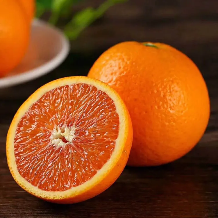 中华红血橙红艳欲滴橙香浓郁秭归脐橙红肉橙子红心脐橙新鲜水果