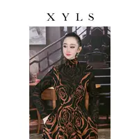 女装连衣裙弹力印花T006929