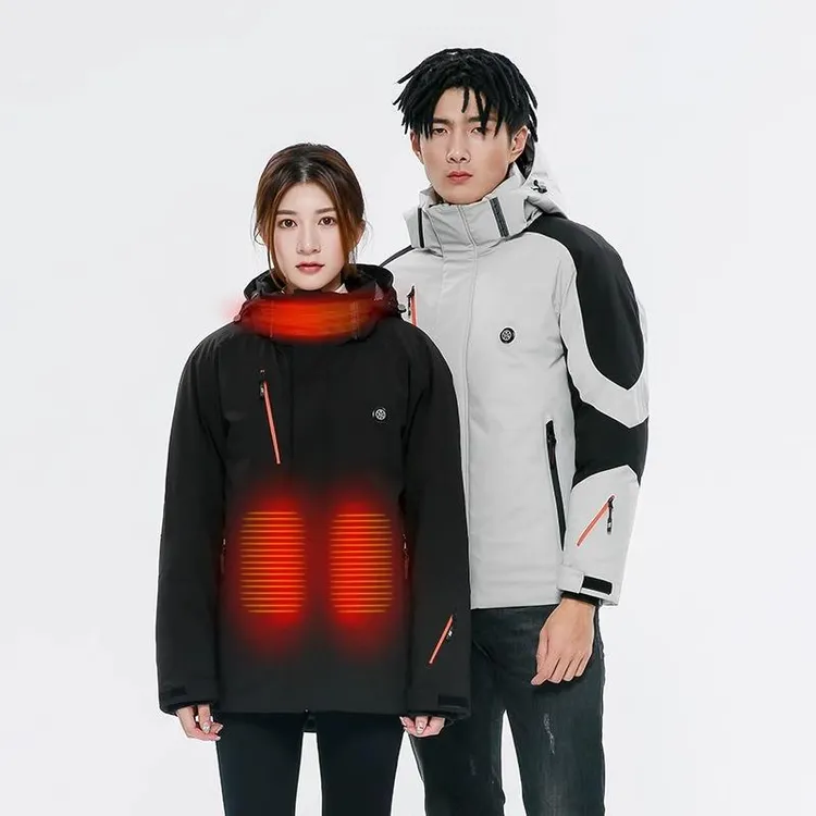 德国品质智能加热外套男女新款发热冲锋衣恒温棉服棉衣羽绒服情侣
