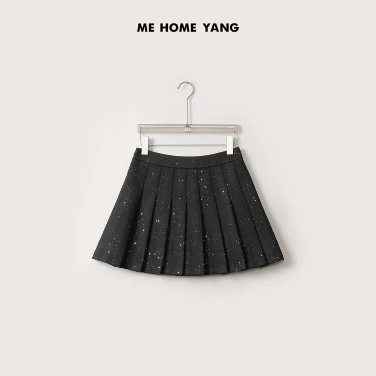 ME【满天星百褶裙】满天星设计高腰显瘦短款百搭A字半身裙MEQA4958
