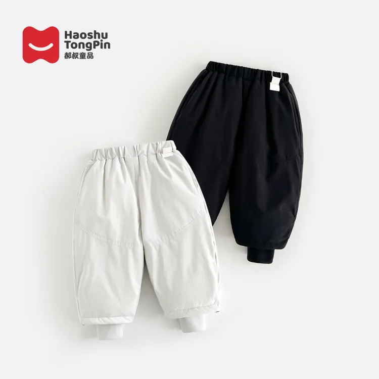 现货90白鸭绒|杜邦三防郝叔童品冬季新款2025儿童羽绒裤潮BY5425