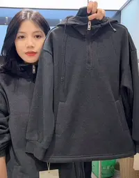 杭州六小六正版BY LIUXIAOLIU秋冬季儿童加绒连帽卫衣17584