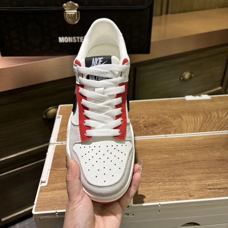 【皮鞋码】】早春新款皮网拼接休闲舒适高档网红轻便系带男款潮鞋