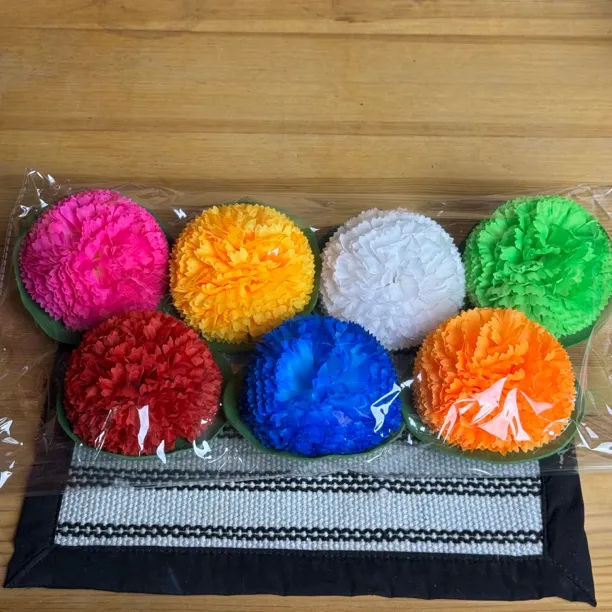 仿真水上漂布花一包7朵荷花莲花