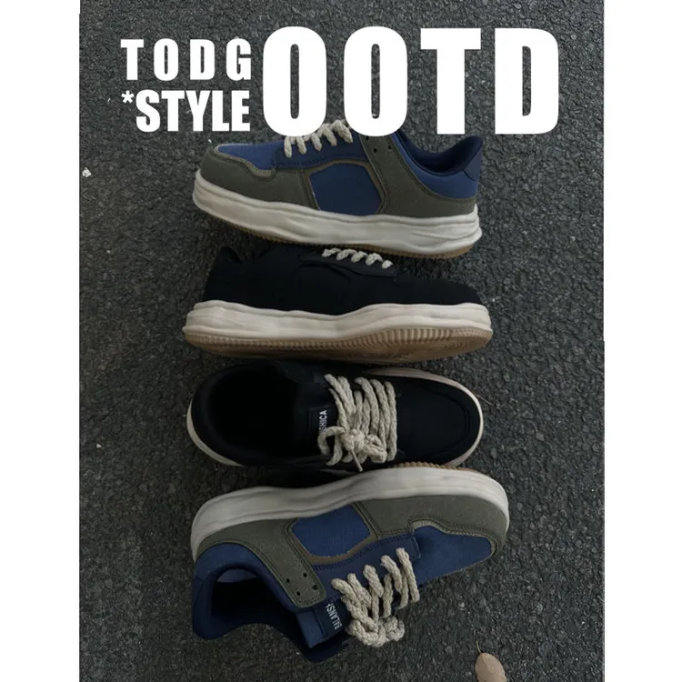 TWODOG-style"潮鞋系列“时尚厚底复古休闲鞋