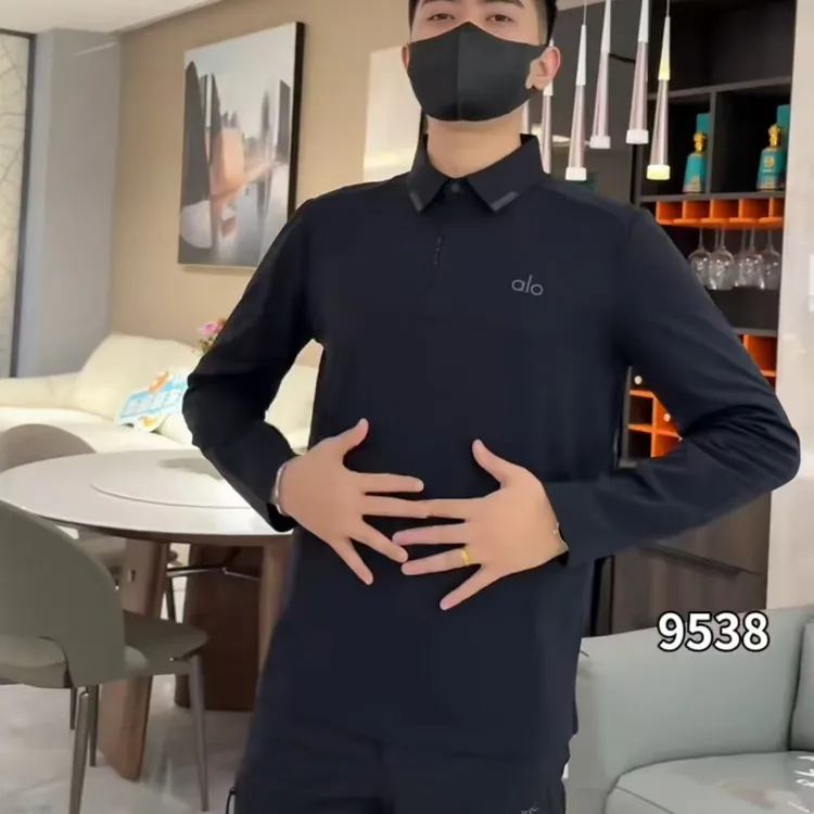 9539户外POIO衫不沾灰毛加绒网红潮男透气品质T恤高端大气