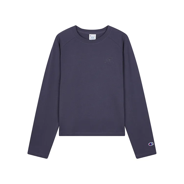 Champion冠军26春新款长袖T恤女插肩袖上衣简约打底衫U6ALTSW607