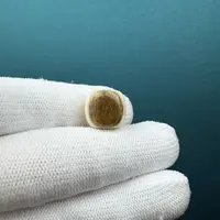 K2372天然猛犸牙蓝眼单珠13*12mm支持鉴定假一罚十