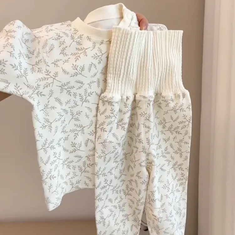 婴幼儿婴儿春秋衣服秋衣宝宝纯棉透气打底分体秋衣套套装秋裤