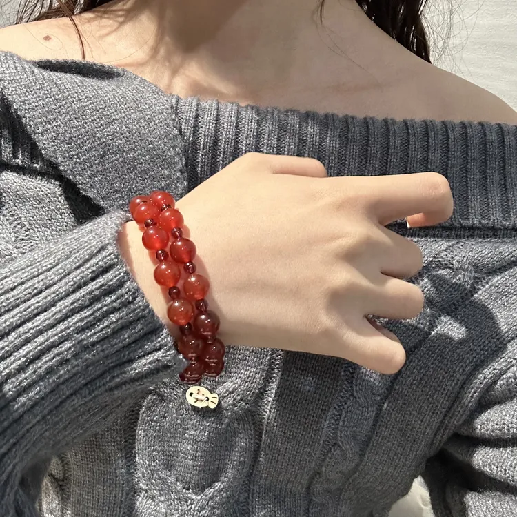 赵露思同款✨《许我耀眼》许妍气质大女主款红色系爆款手串多样发一