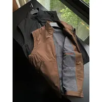 Team Yang-早秋新品L-P羊绒户外防风防水保暖老钱立领马甲AW528