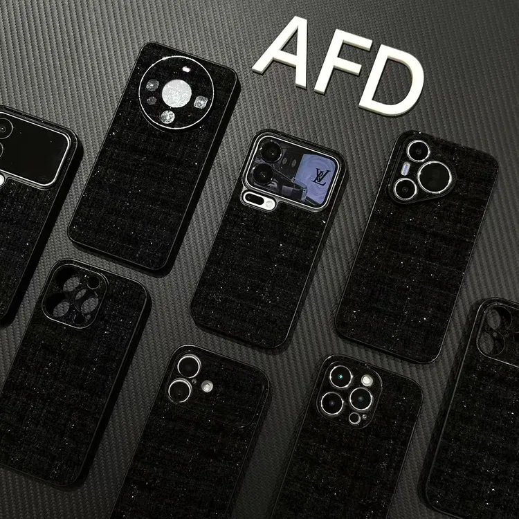 GGBond小香风毛绒细闪适用iPhone17/16手机壳华为P80vivo小米oppo