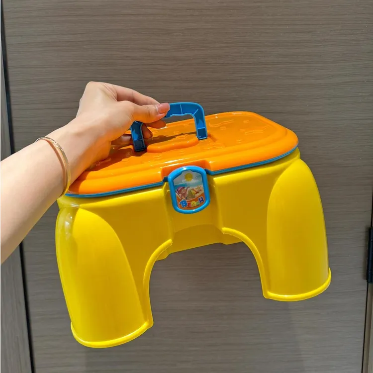 玩沙工具儿童沙滩板凳挖沙工具箱二合一手提收纳箱椅子宝宝戏水
