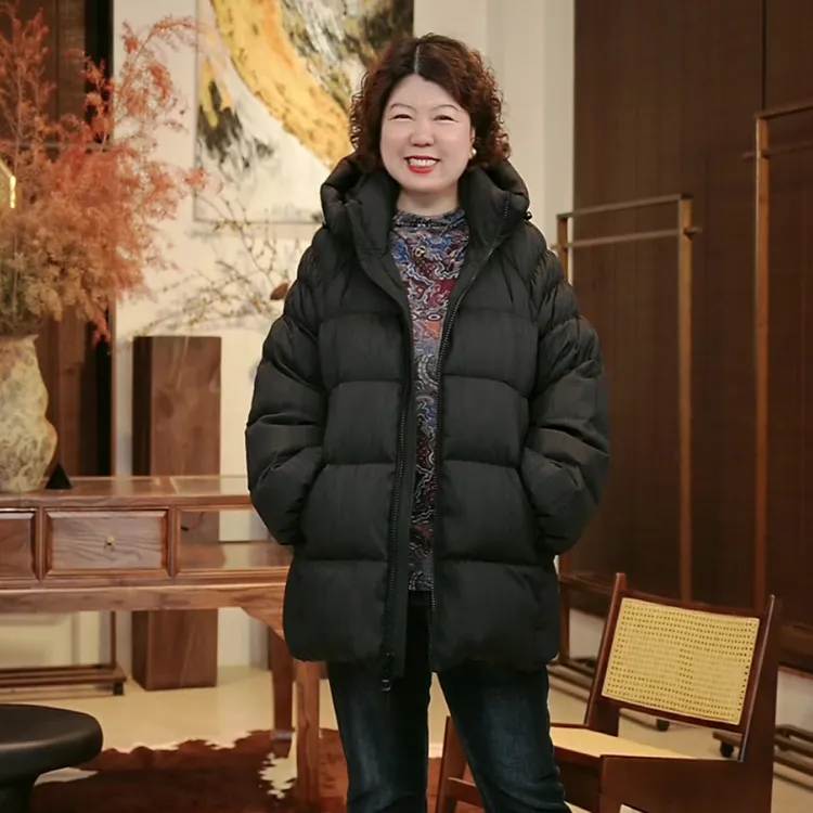 金雀绫【勃朗峰】轻奢95白鹅绒褶皱工艺加厚加大羽绒服SZA4YL744