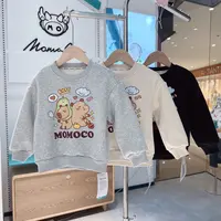 MOMOCO冬季儿童卡通印花卫衣休闲长袖加绒加厚卫衣75430232119