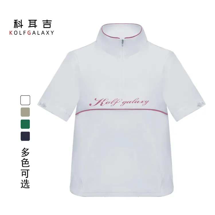高尔夫服装女款夏季新品时尚显瘦速干弹力网球运动短袖
