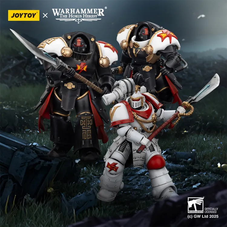 JOYTOY/暗源【新品】战锤正版白疤执政官终结者三人组可动模玩人偶