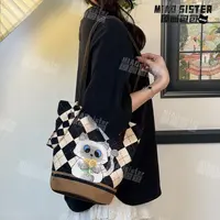MIAO捧花小暹罗可爱猫咪通勤大容量休闲包帆布袋子百搭帆布包GY