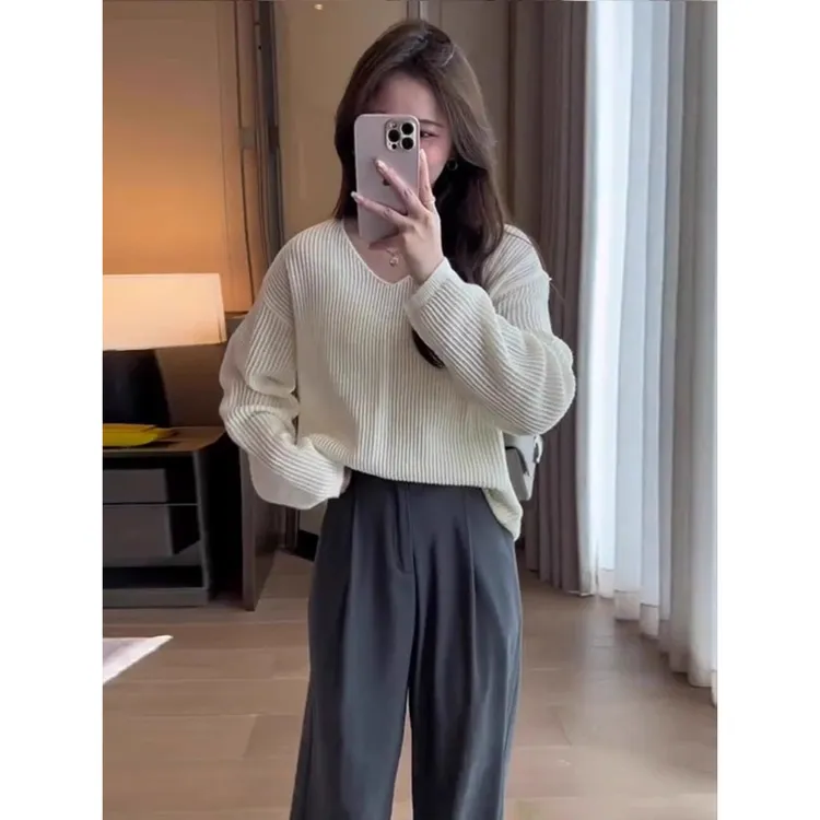 早春装搭配一整套大码微胖遮肉显瘦盐系穿搭时尚减龄两件套装女