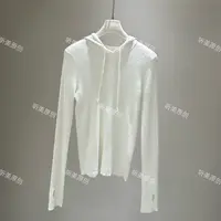 【媚儿推荐】舒适套头抽绳连帽针织衫