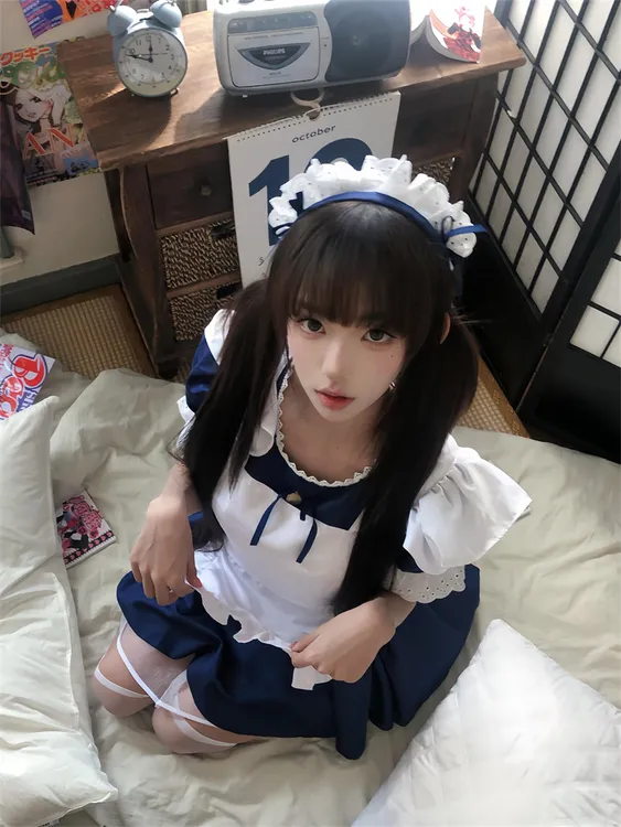 日系少女感蕾丝蝴蝶结发箍女可爱lolita女仆头箍甜美cos头饰发饰