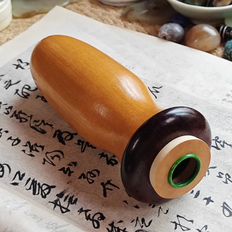 文玩葫芦纸模蝈蝈葫芦总高168毫米虫具包浆葫芦盘玩摆件品相较好