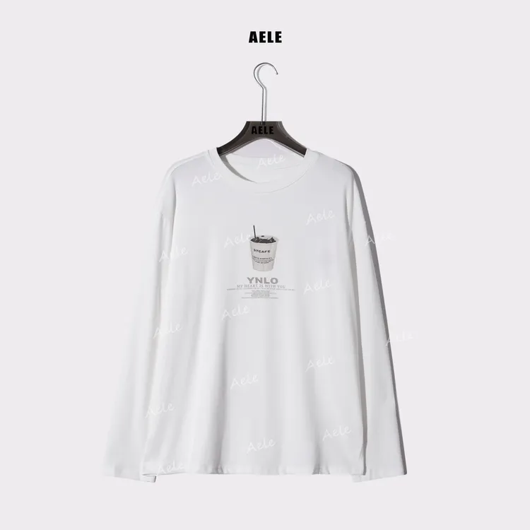 AELE时尚印花字母宽松简约百搭内搭休闲宽松上衣 T853 3060 AD