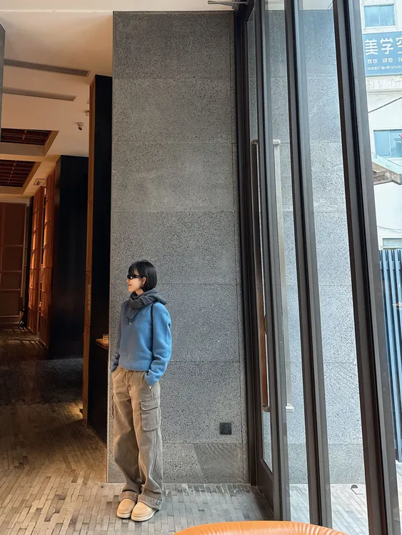 【Winnie】超洋气洗水设计师款甜酷风百搭休闲工装裤