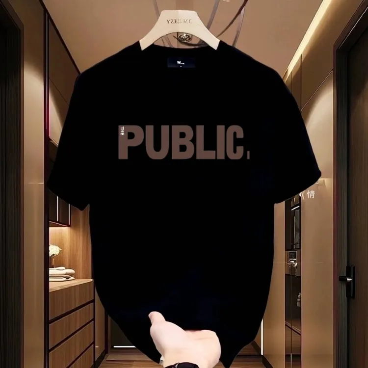 美式痞帅重磅纯棉短袖T恤夏季男新款男士T恤潮流爆款宽松短袖