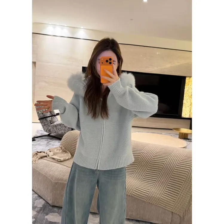 【毛领连帽外套】小允姐姐2025新款气质时尚外套（真毛）