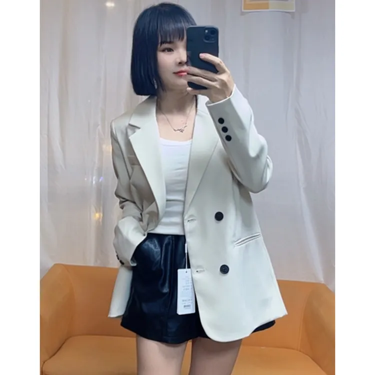 高级感西装外套女小个子休闲气质百搭垂感显高春秋时尚西服女上衣