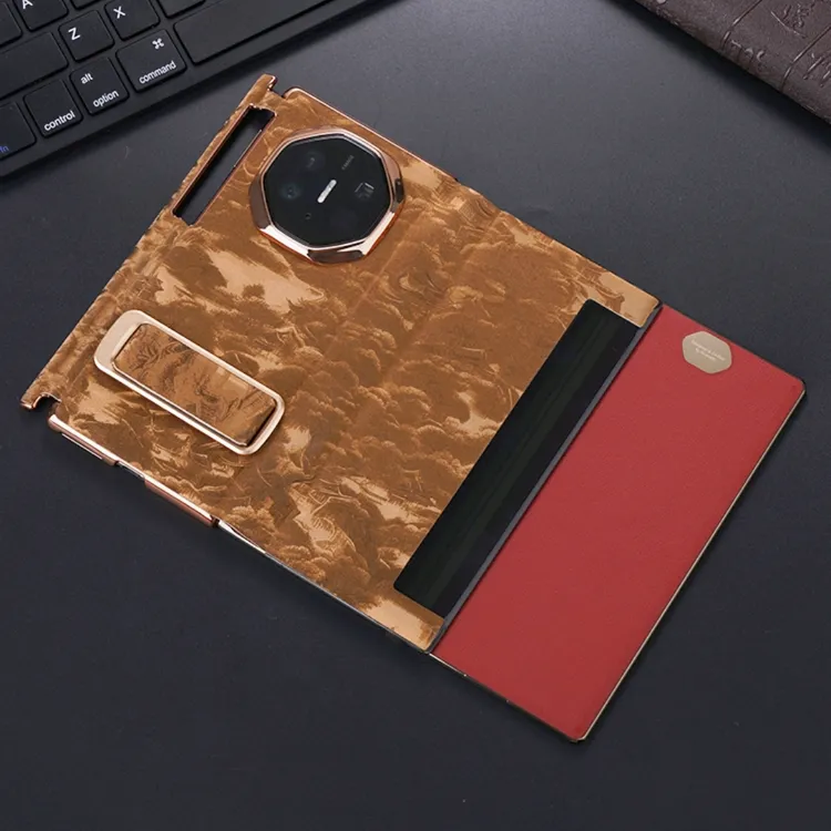 适用华为MateXT三折叠手机壳全包腕带支架山河图华为mate xt配件