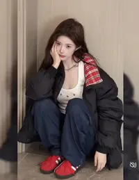 价格太便宜了！格子嘎嘎外套