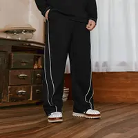 NMAX大码潮牌男装25年秋季潮流针织卫裤立体织带休闲长裤FNR028