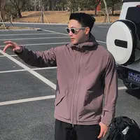 【GGG】Vertex 秋冬山峰系列男士多口袋宽松休闲连帽软壳夹克外套