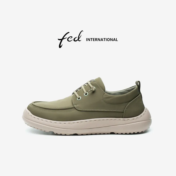 FED2025年夏季新款男士休闲板鞋透气百搭时尚舒适布鞋休闲鞋男鞋 