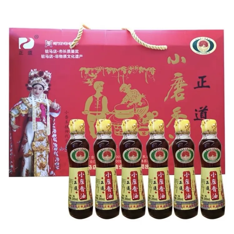 河南驻马店特产正道 小磨香油200ml*6/提
