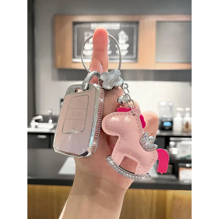 适用大众钥匙套帕萨特CC迈腾途观L朗逸探途岳速腾宝来车壳扣女士