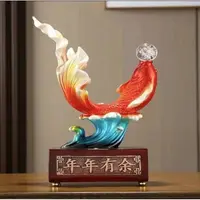外贸孤品年年有鱼花瓶花器