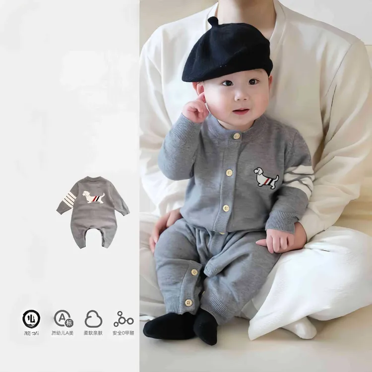 连体衣婴儿秋装韩版洋气女宝宝衣服春秋季新款幼儿满月百天爬爬服
