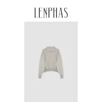 【LENPHAS】翻领半拉链长袖卫衣