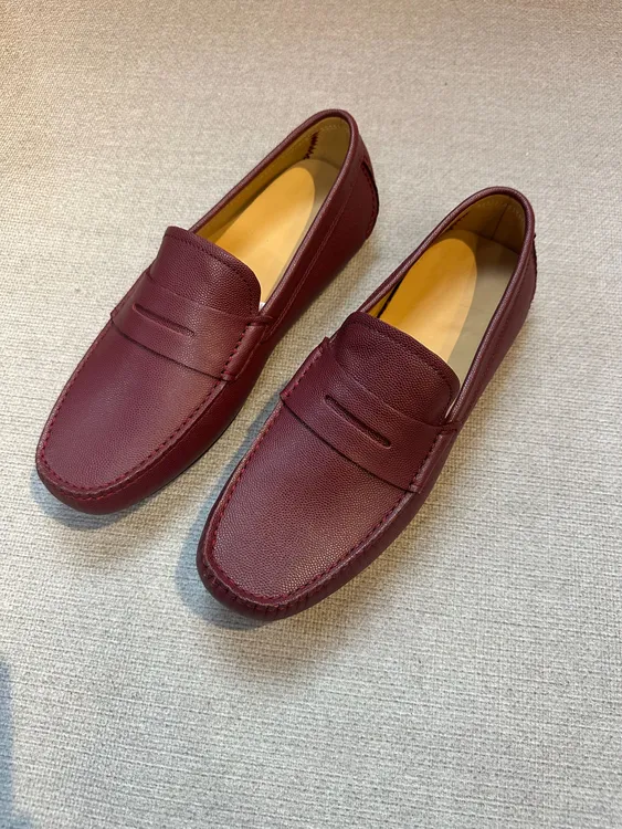 秋冬季新款透气豆豆鞋乐福鞋温州男款真皮鞋舒适透气时尚平底单鞋