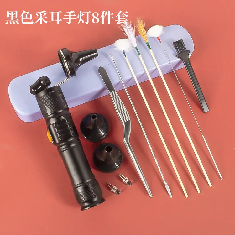 专业采耳手灯采耳工具采耳灯手握式充电USB可视掏耳神器掏朵套装