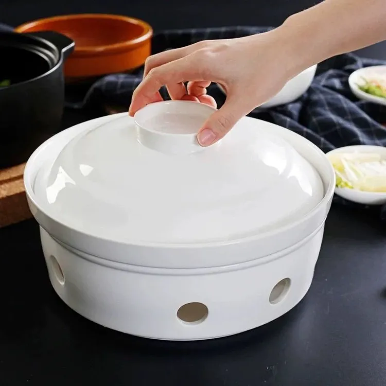 酒店用品餐具陶瓷吉祥明炉炉加热炉热菜盘农家乐特色汤盘一整套zy