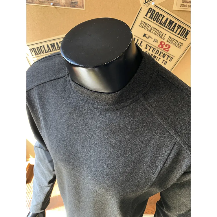 美式双面德绒重磅内搭长袖t恤男秋冬cleanfit痞高级感立领打底衫