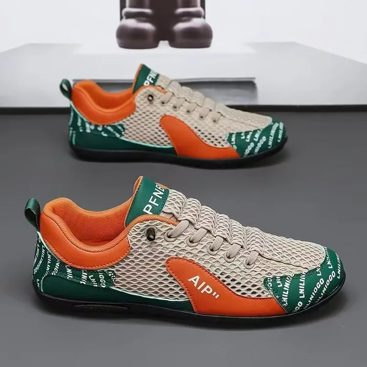 男鞋2025夏季新款网面透气休闲男士防臭运动鞋韩版休闲鞋潮鞋