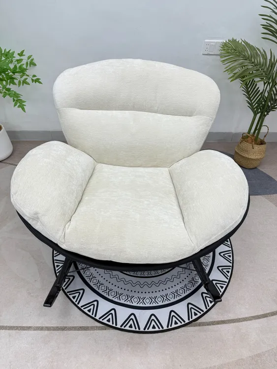 【可拆洗雪尼尔】懒人摇摇椅单人沙发简约艺术懒人沙发中古风蜗牛椅