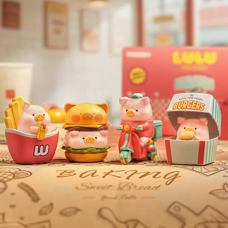 TOYZEROPLUS罐头猪LuLu-汉堡急送可动系列盲盒