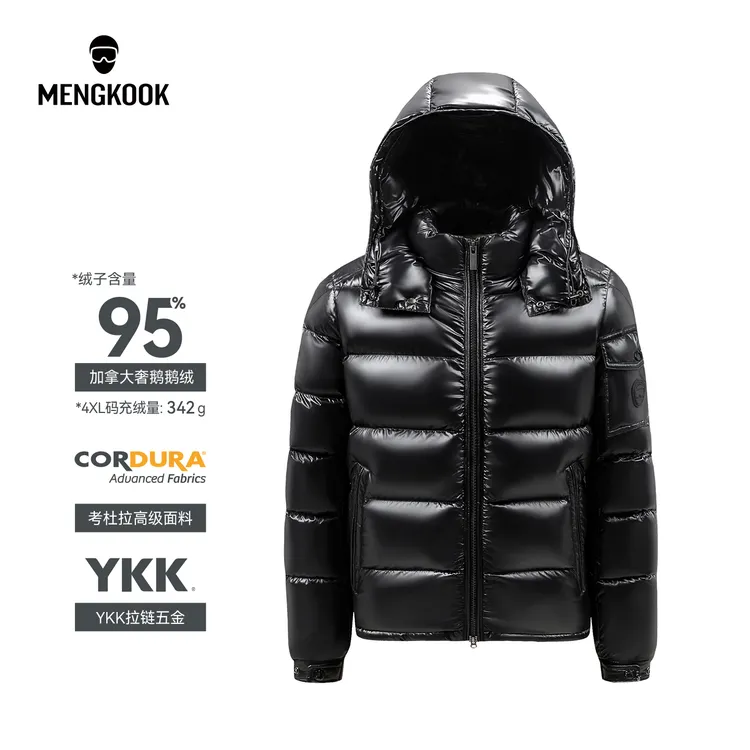 【加拿大奢鹅95鹅绒】男女同款休闲加厚保暖冬时尚可脱帽羽绒服808